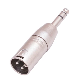 1/4-inch-es Férfi AVR, hogy a Férfi Adapter Csatlakozó a Nemek közötti Változás 6.35 mm Kiegyensúlyozott Csatlakozó Adapter hangkártya