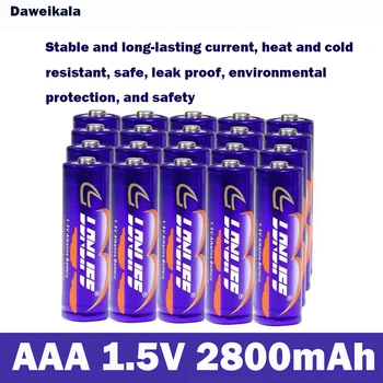 1,5 V-os AAA újratölthető akkumulátor 2800mah AAA 1,5 V-os új lúgos akkumulátor, alkalmas LED játékok mp3wait+ingyenes shipp
