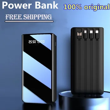 100% Eredeti Power Bank100000Mah Típus CMicro USBFast PowerBank Töltő Led Kijelző, Hordozható ExternalBattery Töltő ForTablets