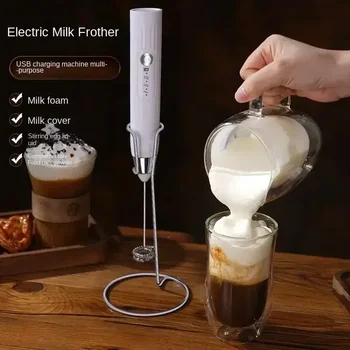 2-in-1 USB Újratölthető Elektromos habverővel Dupla Fejét, tejhabosító Minden a Konyhában Új Kávét Keverő Sütés Mixer Eszközök, Bár