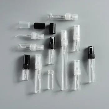 2ML 3 ML 3 ML 5 ML 10ML Mini Tiszta Parfüm Üveg Hordozható Kémcsőben Vékony Üveg Üres Kozmetikai Üveg Minta Folyékony Üveg