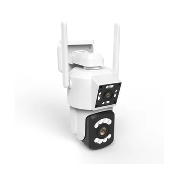 3MP WIFI Vezeték nélküli Binokuláris Kamera HD Színes éjjellátó Biztonsági Kamera Kültéri, Vízálló Kamera EU-Csatlakozó