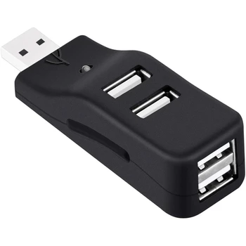 4 Port USB Hub, Mini USB 2.0 adatátviteli Hub Elosztó Kis Hordozható, PC, Laptop, Notebook, PC, XPS, Imac, Valamint Több
