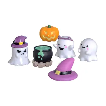 6x Gyanta Halloween Miniatűr Figurákat Mini Tündér Kerti Díszek Bonsai Kézműves Halloween Party Tündér Kert Kerti Dekoráció