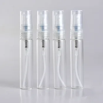 8/16PCS 5ML Újratölthető Hordozható Mini Parfümös Üveg Üres Átlátszó Üveg Minta Parfüm Spray Palackot Utazás