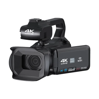 A 4K Videó Felvevő Kamera 64MP Videokamera a Youtube-Patak Forgatás 4.0 Inches érintőképernyő Professzionális Digitális Fényképezőgép