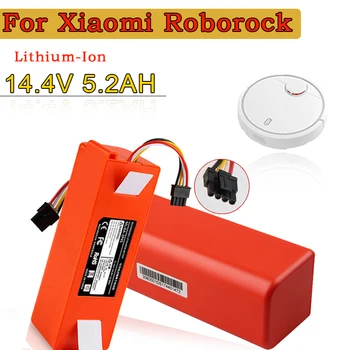 A XIAOMI Roborock 14,4 V 5200 mah Sweeper Akkumulátor S50 S51 S55 BRR-2P4S-5200D 5200S T60 Elsöprő Felmosás Robot Porszívó
