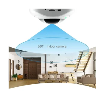 A YOOSEE Panoráma Kamera 360 Fokos Intelligens Baba Mini Halszem Biztonsági Zárt Láncú Televíziós Beltéri US Plug