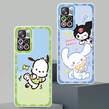 Anime Cinnamoroll Kuromi Átlátszó Telefon Esetében A Xiaomi Redmi Megjegyzés 12 10 11 9 8 Pro 9T K40 12C 9C 10C 4G 5G Angel eyes