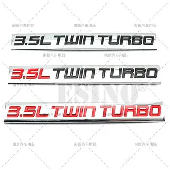 Autó Stílus 3,5 L Twin Turbo 3D-s, Fém Ötvözet, Öntapadó Matrica, Embléma karosszéria Jelvényt Ford F150 Raptor Lincoln Navigator