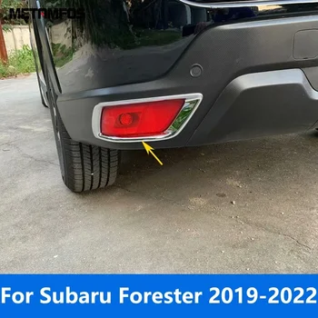 Autó Tartozékok Subaru Forester SK 2019 2020 2021 2022 Króm Hátsó Lökhárító Ködlámpa Lámpa Fedél Trim Foglight Külső Keret