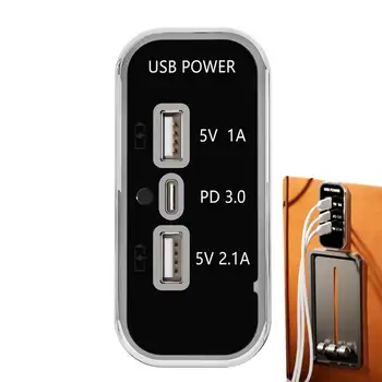 Autós Töltő Adapter a Mobil Telefon USB 3 Port Átalakítás Plug Stabil Feszültség Automatikus Töltő Adapter Buszok, Autók, Hajók RVs