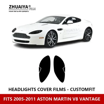 Az ASTON MARTIN V8 VANTAGE 2005-2011 Autó Külső Fényszóró Anti-semmiből PPF elővágott Védőfólia Javítás film autó matricák