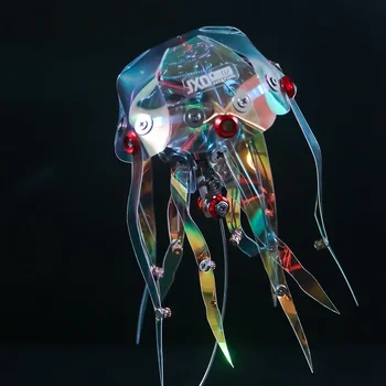 DIY Medúza Fém Közgyűlés Modell Kit ráják / Ördöghalfélék Mechanikus Lámpás Hal 3D Puzzle Játékok Gyerekeknek Felnőtteknek ajándék