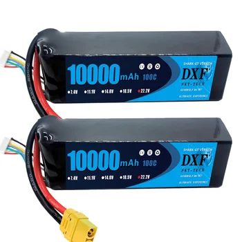 DXF 6S 22.2 v 10000mah 100c LiPo Akkumulátor XT60 Plug RC Autó