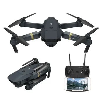E58 Drón 4K Wifi Fpv A Széles Látószögű HD 1080P/720P/480P Fényképezőgép Magasság Hold Módban Összecsukható Kar RC Quadcopter X Pro RTF Dron