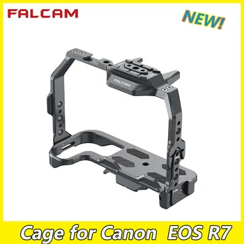 FALCAM F22&F38 gyorskioldó Kamera L Konzol Kamera Teljes Ketrec Canon EOS R7 DSLR Kamera Alumínium Keret Védelem