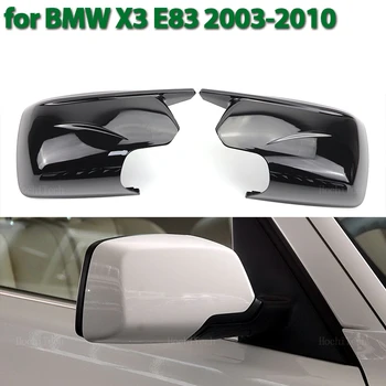 Fényes Fekete Külső Visszapillantó Tükörben Caps 2024 Új M Nézze Tükör burkolatok a BMW X3 X 3 E83 2003-2010