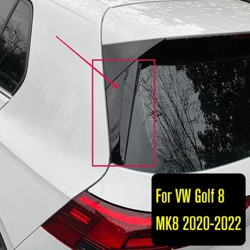 Hátsó Ablak Oldalán Spoiler VW Golf 8 MK8 MK VIII. 2020-2022 ABS Fényes Fekete Hátsó Spoiler Canard Splitter Auto Tartozékok