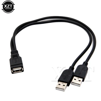 Kiváló Minőségű USB 2.0 1 Női 2 Dual USB Férfi Adatok Elosztó hálózati Adapter Y Elosztó USB Töltő Kábel