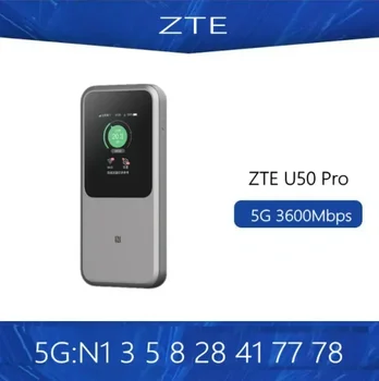 Kártyafüggetlen ZTE 5G Hordozható WiFi U50 Pro 10000mah 27w jelű gyorstöltés WiFi 6 3600Mbps Mobile Hotspot 5G Router Sim-Kártya Nyílásba MU5120