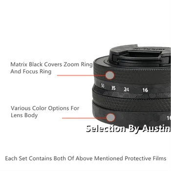 Lencse Bőr Matrica Fólia Védő Nikon DX 16-50 Anti-semmiből Matrica