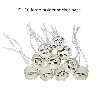 Lámpa GU10 jogosultja socket bázis adapter Vezeték Csatlakozó Kerámia Aljzat GU10 LED Halogén izzó