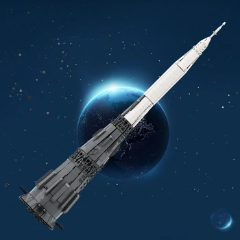 MOC 109332 Szovjet N-1 Dob Jármű Tér Rakéta Blokkban Modell építőkocka Készlet Játékok Ajándék Gyűjteni a Karácsonyi Ajándék