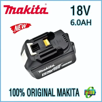 Makita 100% eredeti Makita 18V 6000mAh lítium-ion újratölthető elektromos szerszám csere akkumulátor 18V BL1860 BL1830 BL1850 BL1860B