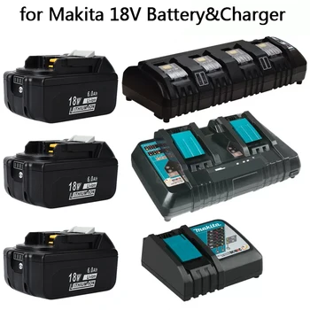 Makita 18V 14,4 V 4A Dupla Li-Ion Akkumulátor Töltő DC18RD DC18SF A Makita 14,4 V 18V 20V BL1830 BL1840 BL1850 BL1860 Bl1430