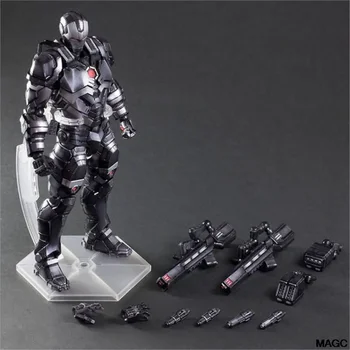 Marvel Play Arts Ironman Ábra A Bosszúállók Háború Gép Szuper Hős Fekete vasember BJD akciófigura Modell Játék