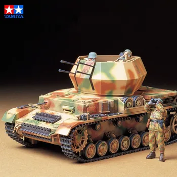 Tamiya 35233 1/35 Skála német Flakpanzer IV. Wirbelwind Közgyűlés Tank Modell épületszerkezetek Felnőttek Számára, Hobbi, Műanyag Játékok DIY
