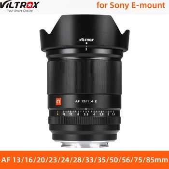 VILTROX 13mm 16mm 20 mm 23 mm 24 mm 28mm 33mm 35mm 50mm 56mm 75mm 85mm Kamera Objektív, Auto Focus Teljes Keret APS-C FE Sony E-Mount