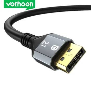 Vothoon Displayport 2.1 Kábel 16K DP Kábel 8K 120Hz 4K-240Hz Ultra HD Video Audio Kábel Laptop, TV Xbox Projektor Monitor