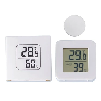 X7YF LCD Digitális Hőmérséklet Páratartalom Érzékelő Műszer öntapadó Elektronikus Hőmérő Páratartalommérő a HomeOffice