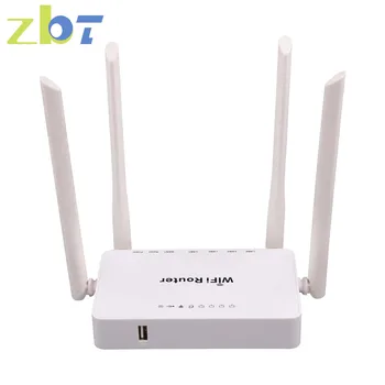 ZBT Omni II orosz WiFi Router WE1626 300mbps USB 4G Modem 4-LAN USB2.0 2,4 ghz Antenna Vezeték nélküli Hozzáférési Pont Otthoni Internet