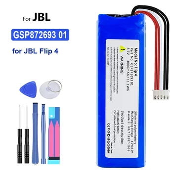 a JBL Flip 4 Akkumulátor Eszközök, Készletek, Flip 4, Különleges Kiadás, GSP872693 01, Flip4, 4000mAh, Új
