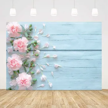 kék fa padló hátteret fotózás rózsaszín virágos hátteret fotó stúdió rózsa háttérrel újszülött fényképészeti