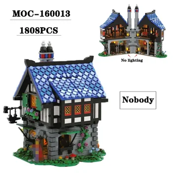Épület-Blokk, MOC-160013 építőjáték Modell 160013PCS Felnőtt Gyermek Puzzle Oktatás Születésnap, Karácsony Játék, Ajándék, Dísztárgy