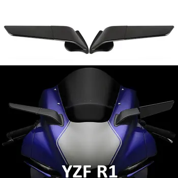 Új Motorkerékpár Szárny Visszapillantó Tükör Tartozék Alkalmas Yamaha YZF R1, R6 R7 2021-2024